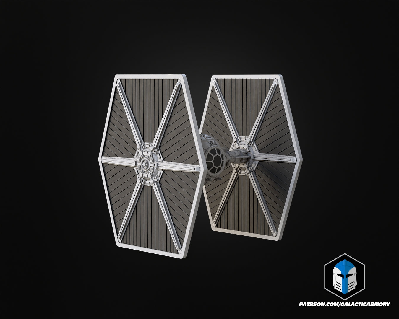 Tie Fighter Vehicle Kit Card - 3D Print Files