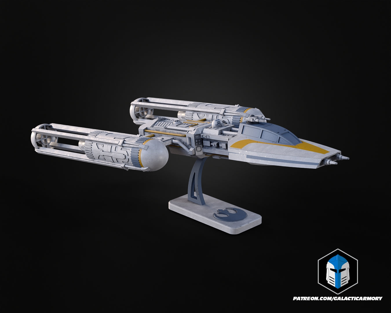 Y-Wing Vehicle Kit Card - 3D Print Files