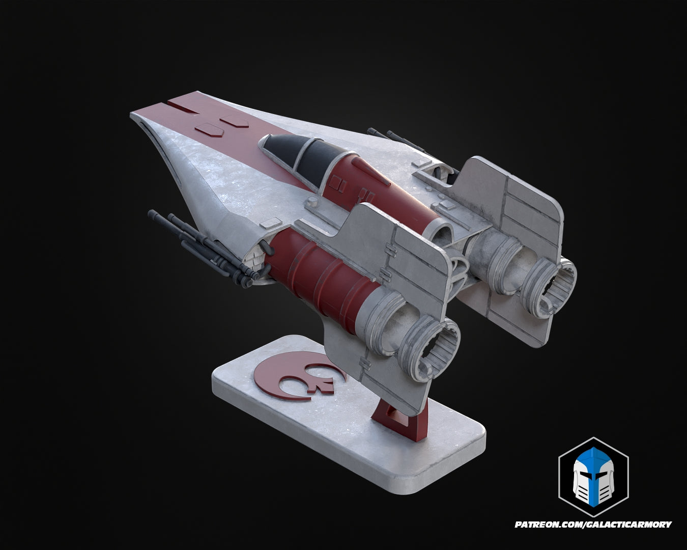 A-Wing Vehicle Kit Card - 3D Print Files