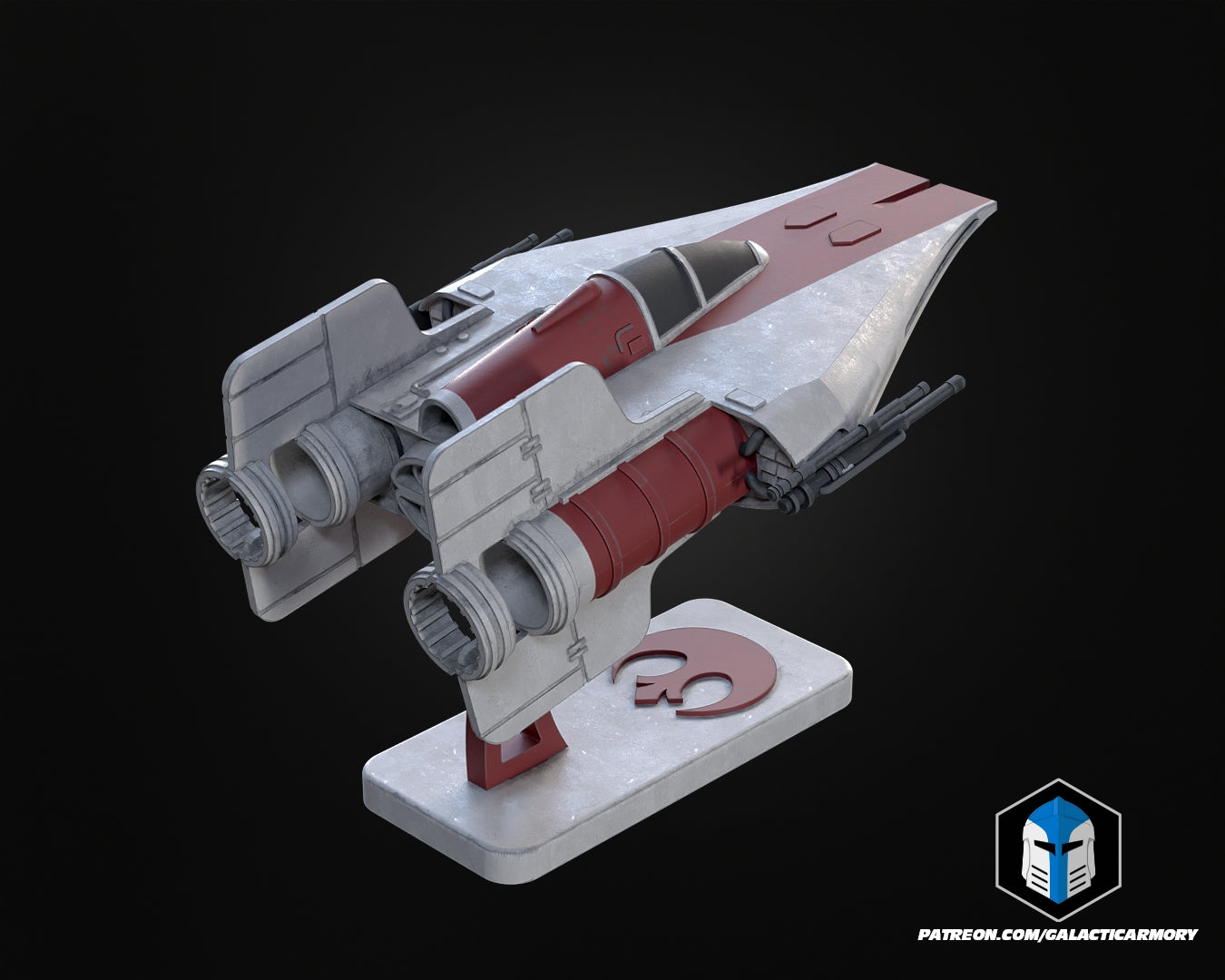 A-Wing Vehicle Kit Card - 3D Print Files