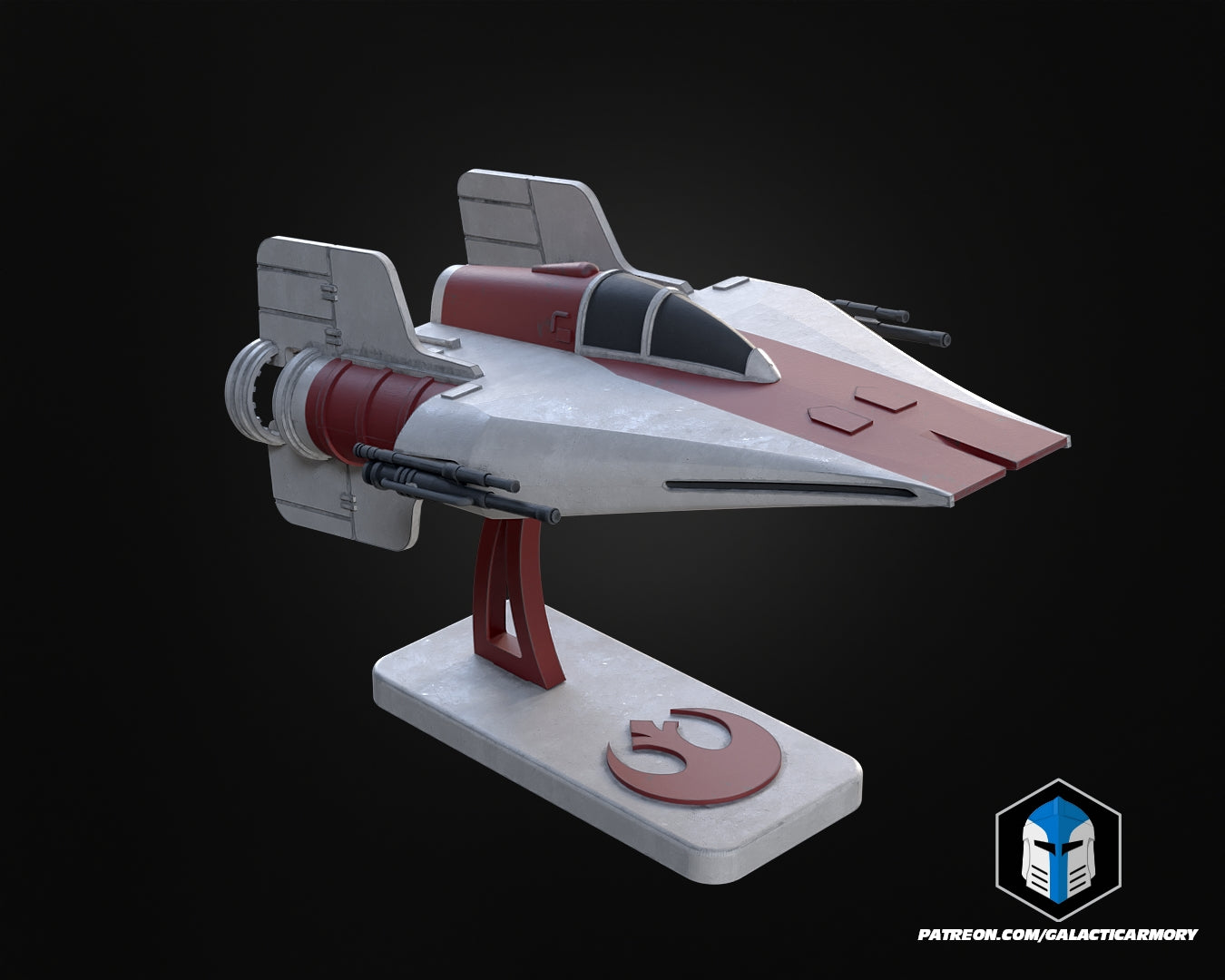 A-Wing Vehicle Kit Card - 3D Print Files