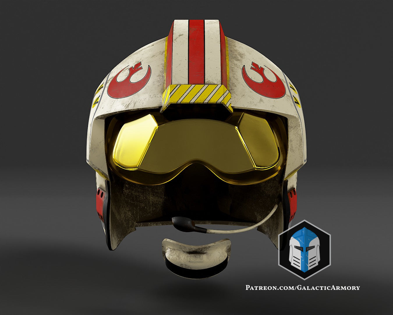 Custom Rebel Pilot Helmet Star Wars™ Rebel Pilot Helmet Picture
