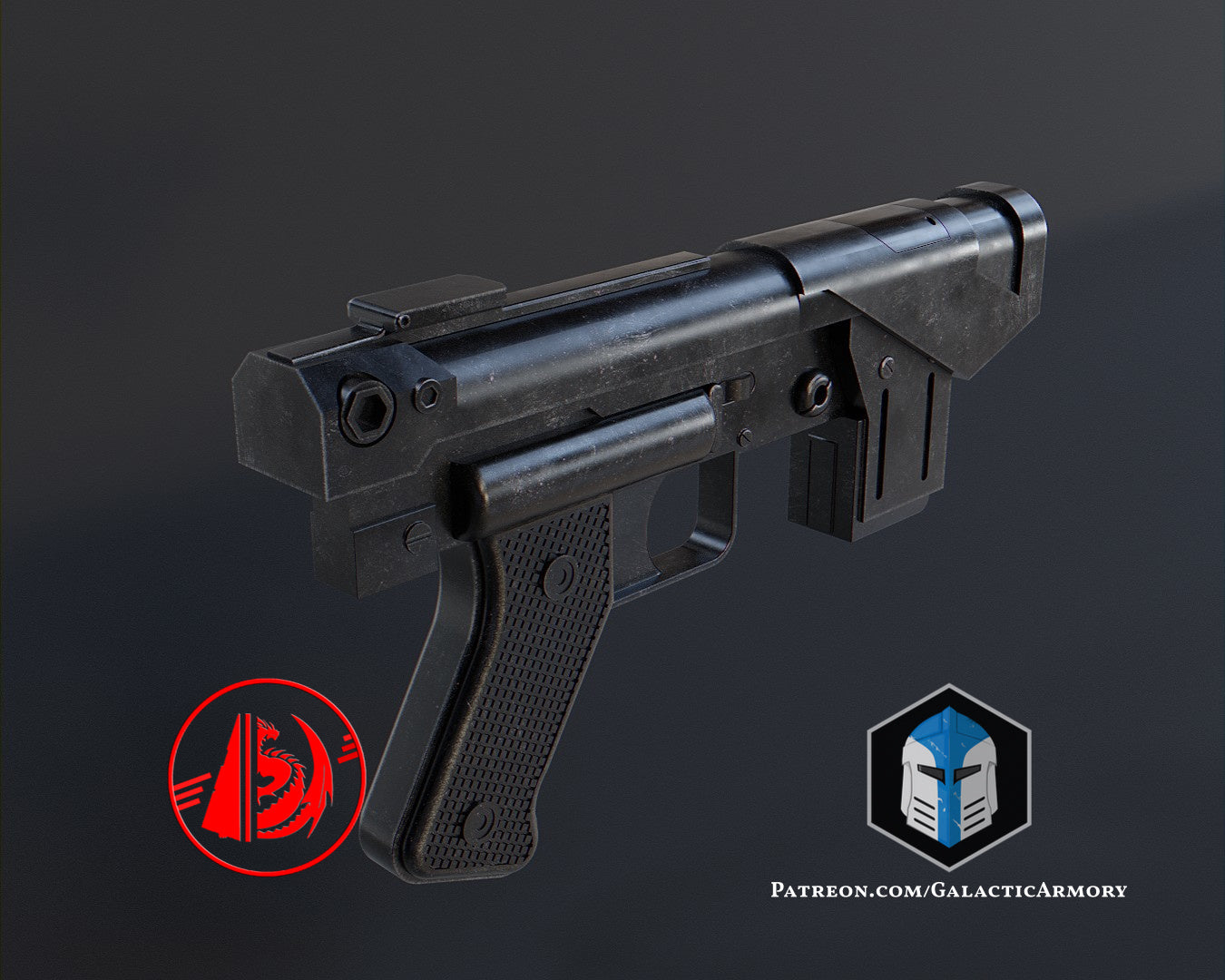 Imperial Mandalorian Commando Blaster - 3D Print Files β Galactic Armory