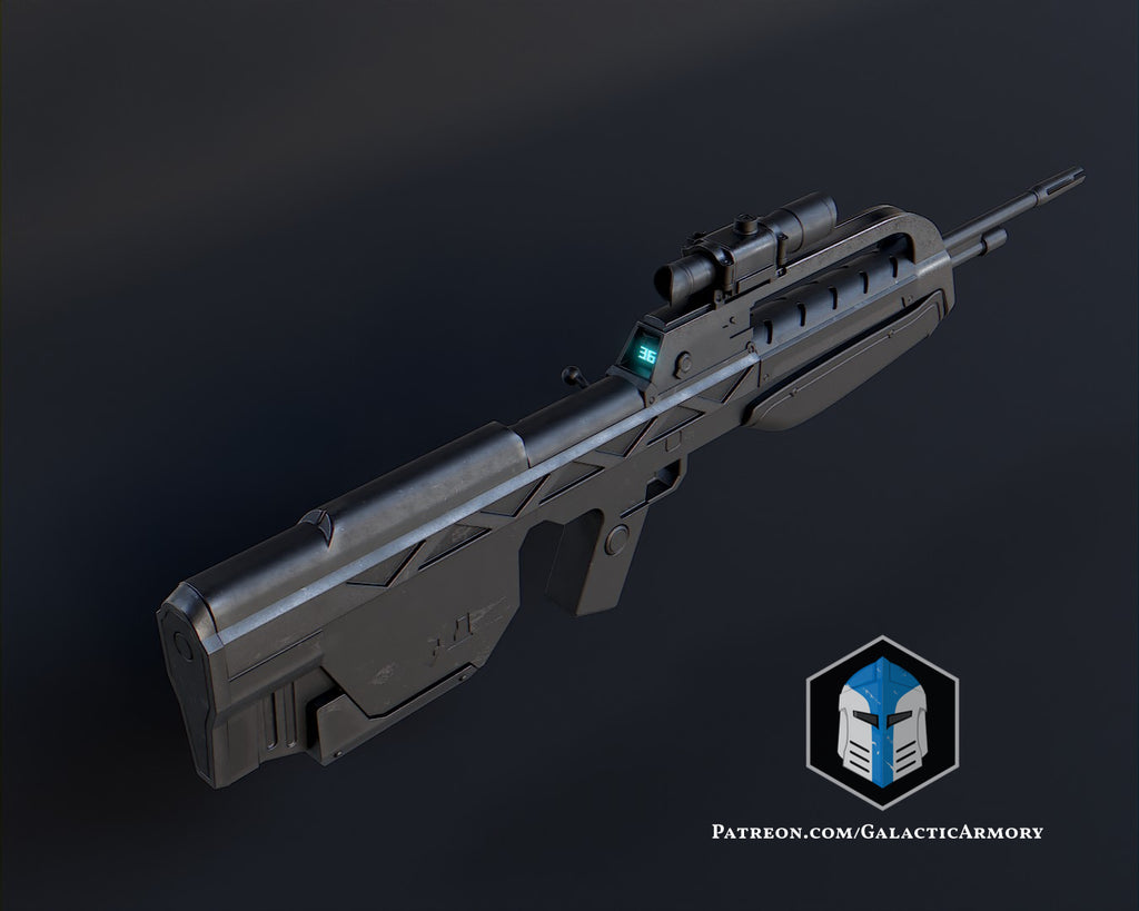 Halo 3 Battle Rifle - 3D Print Files – Galactic Armory