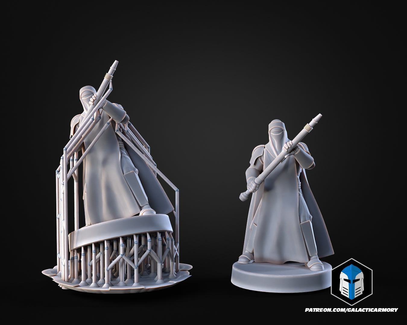 1:48 Scale Royal Guard Miniatures - 3D Print Files
