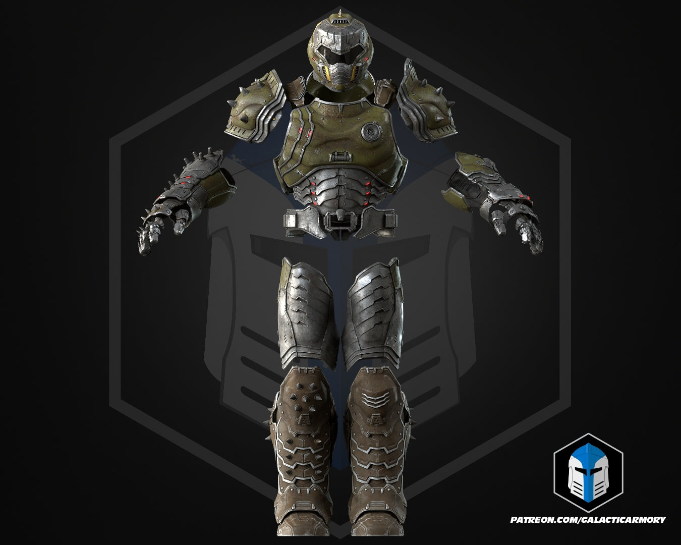 Slayer Dark Ages Helmet and Armor - 3D Print Files