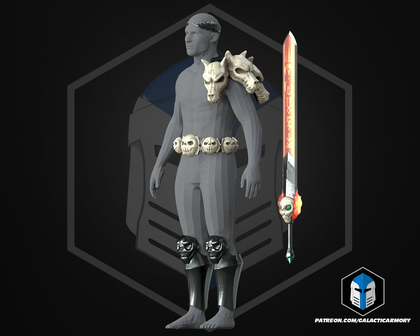 Hades Zagreus Armor and Weapon - 3D Print Files
