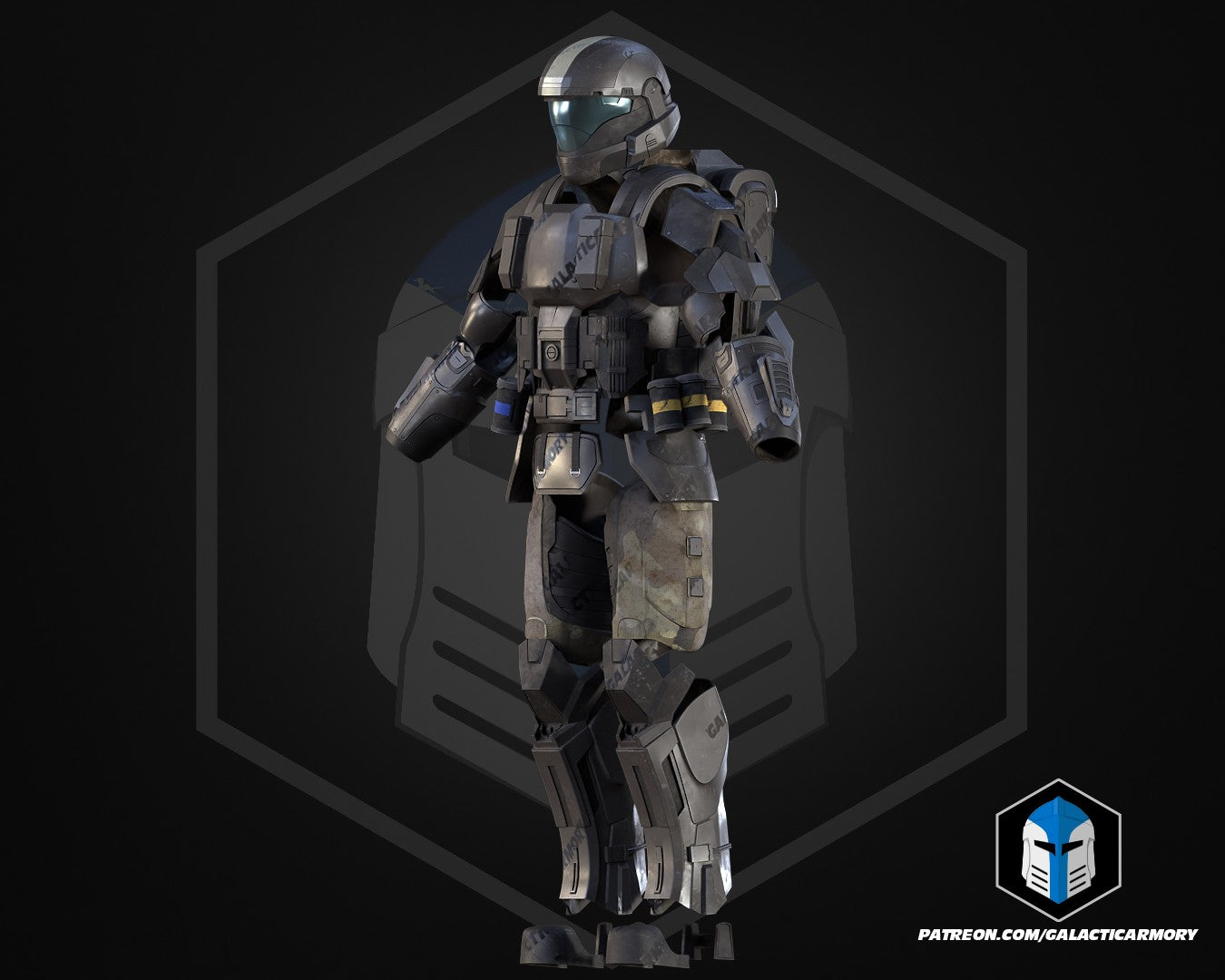 Halo 3 ODST Rookie Armor - 3D Print Files – Galactic Armory