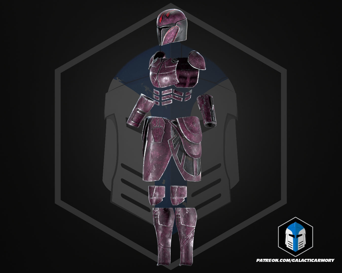 Shadow Lord Mandalorian Rook Kast Helmet and Armor - 3D Print Files ...
