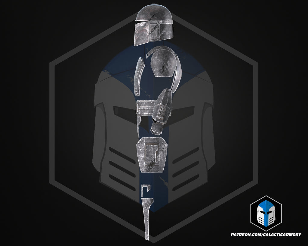 Shadow Lord Mandalorian Commando Helmet and Armor - 3D Print Files ...