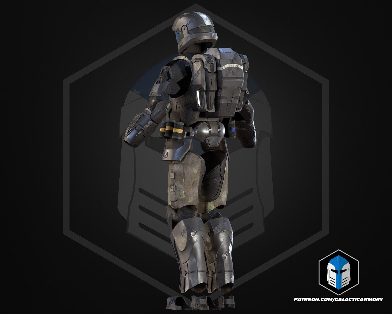 Halo 3 ODST Rookie Armor - 3D Print Files – Galactic Armory
