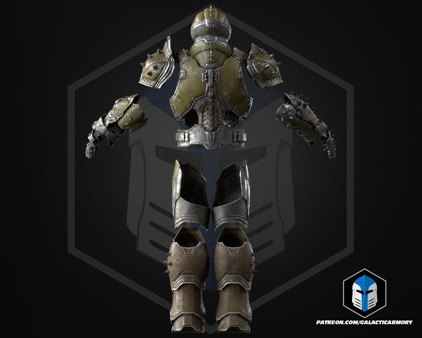 Slayer Dark Ages Helmet and Armor - 3D Print Files