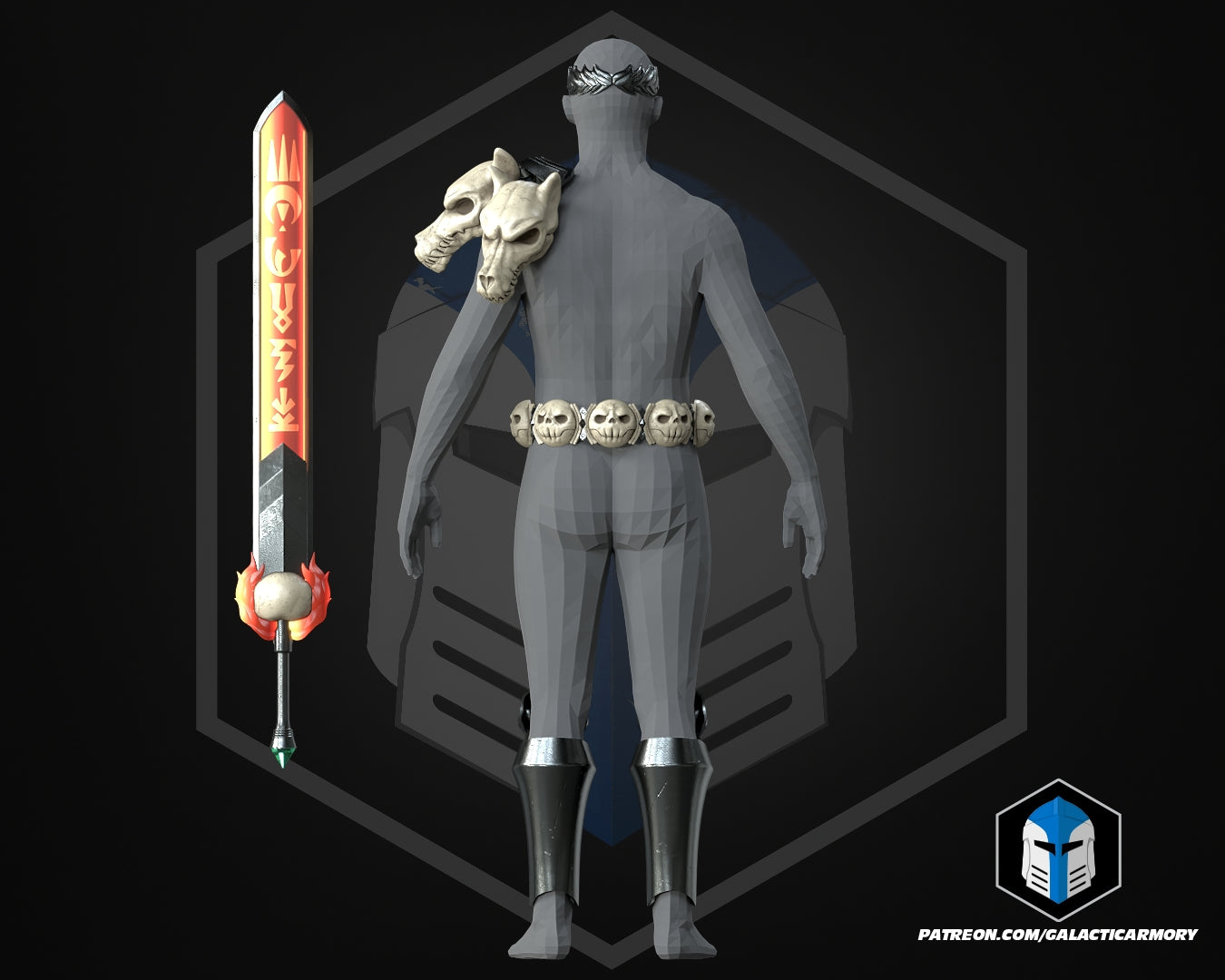 Hades Zagreus Armor and Weapon - 3D Print Files