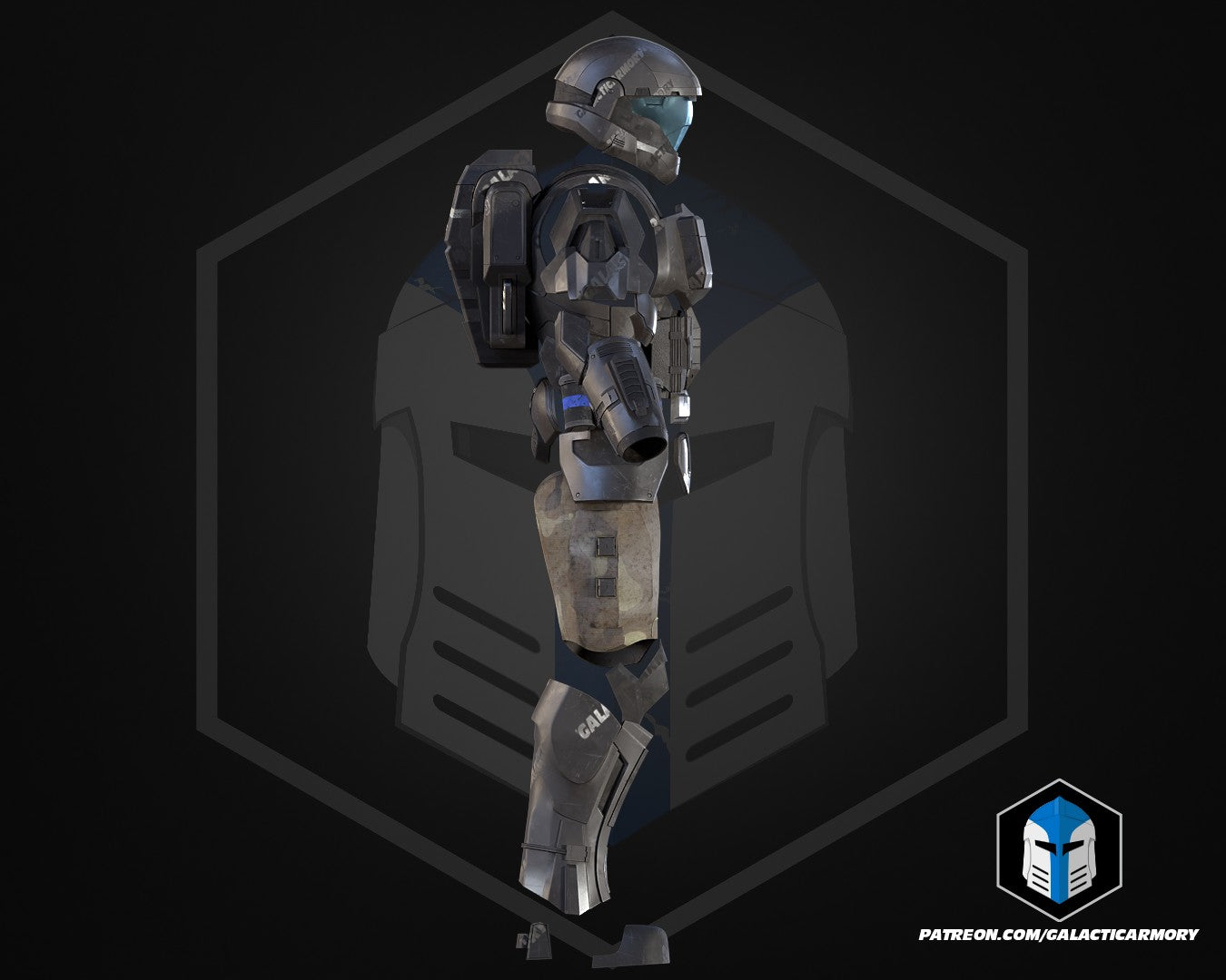 Halo 3 ODST Rookie Armor - 3D Print Files – Galactic Armory