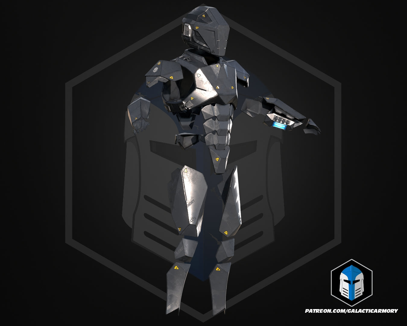 HD2 Null Cipher Helmet and Armor - 3D Print Files – Galactic Armory