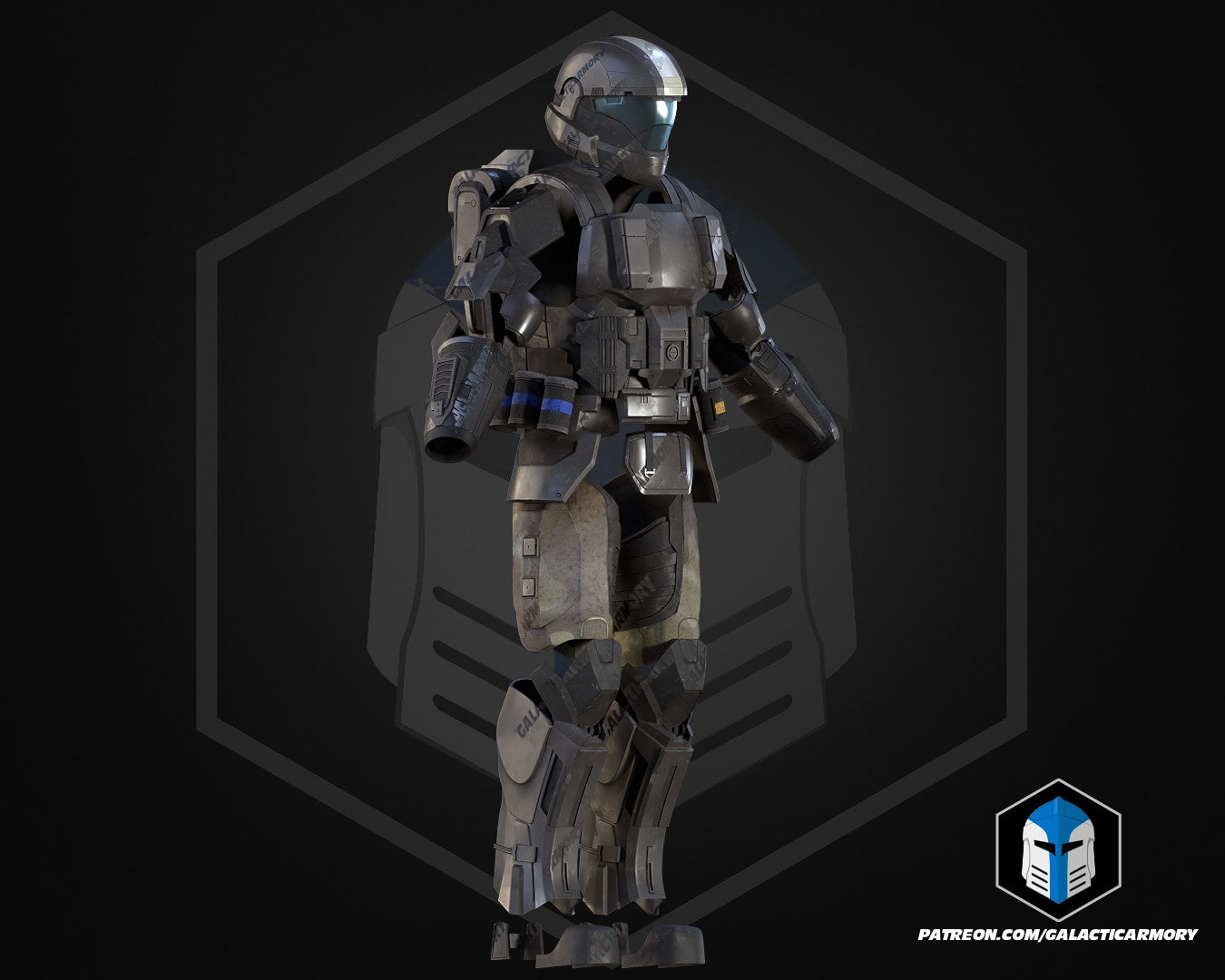 Halo 3 ODST Rookie Armor - 3D Print Files – Galactic Armory