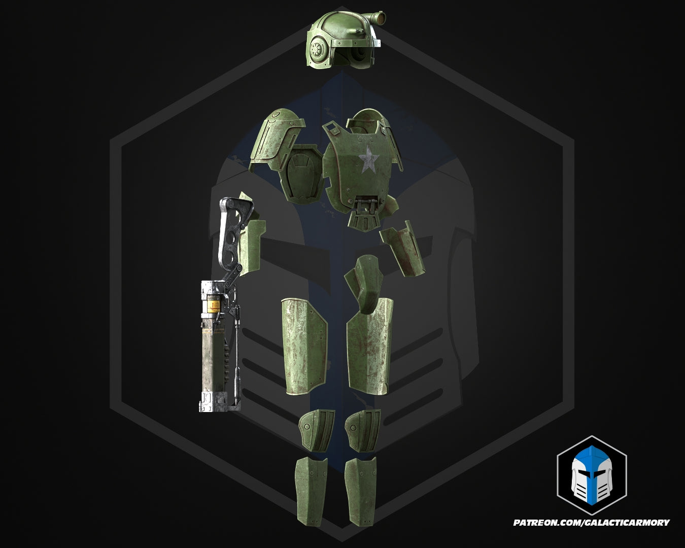 Combat Armor and Laser Rifle - 3D Print Files