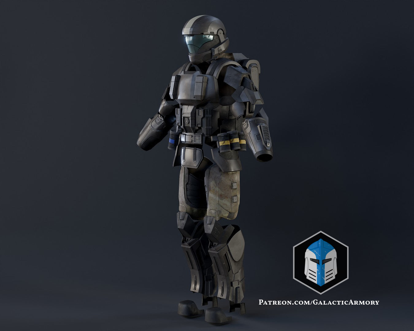 Unsc Odst Rookie 3 ODST Rookie Armor - 3D Print Files – Galactic Armory