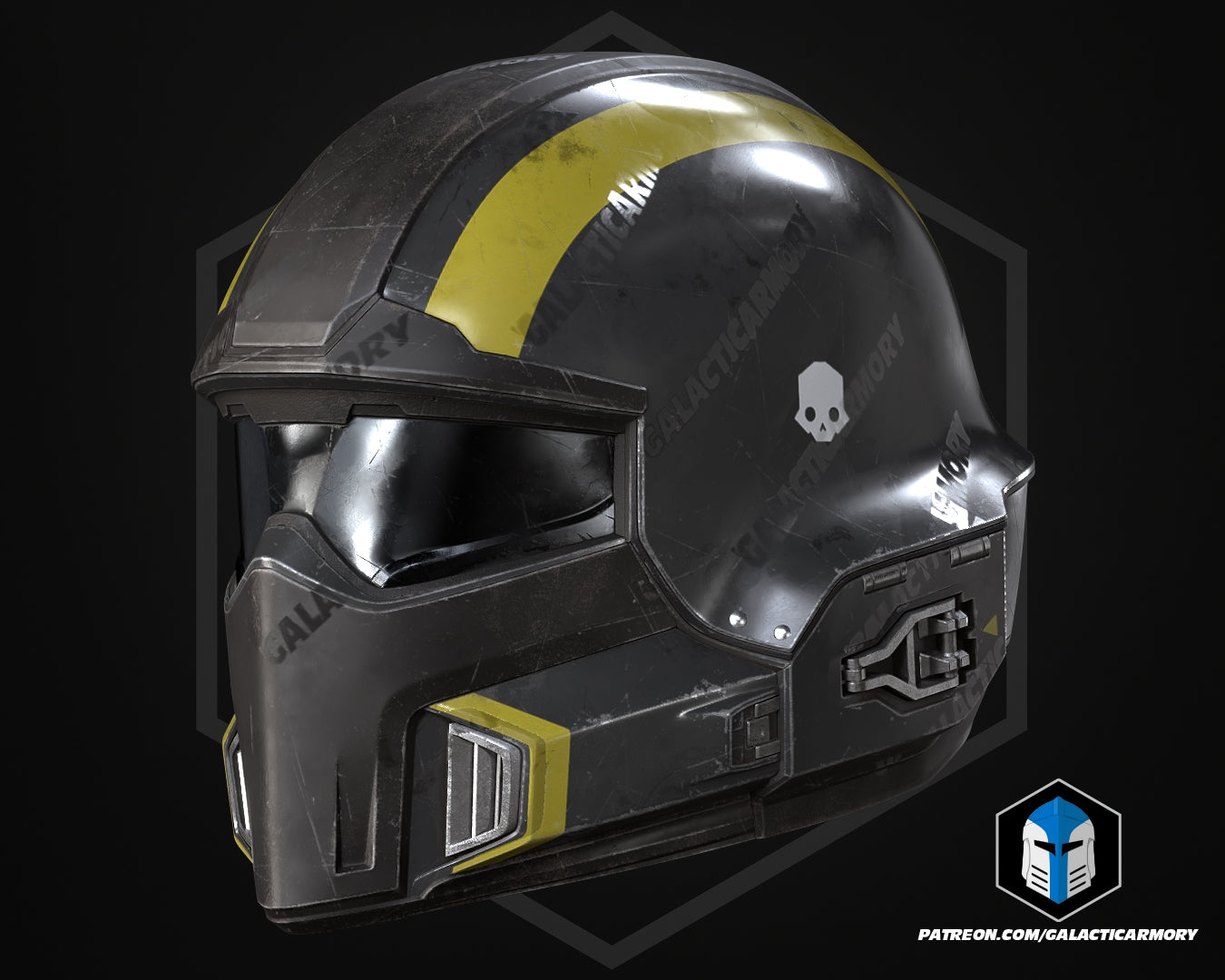 HD2 Helmet - B-01 Tactical - 3D Print Files – Galactic Armory