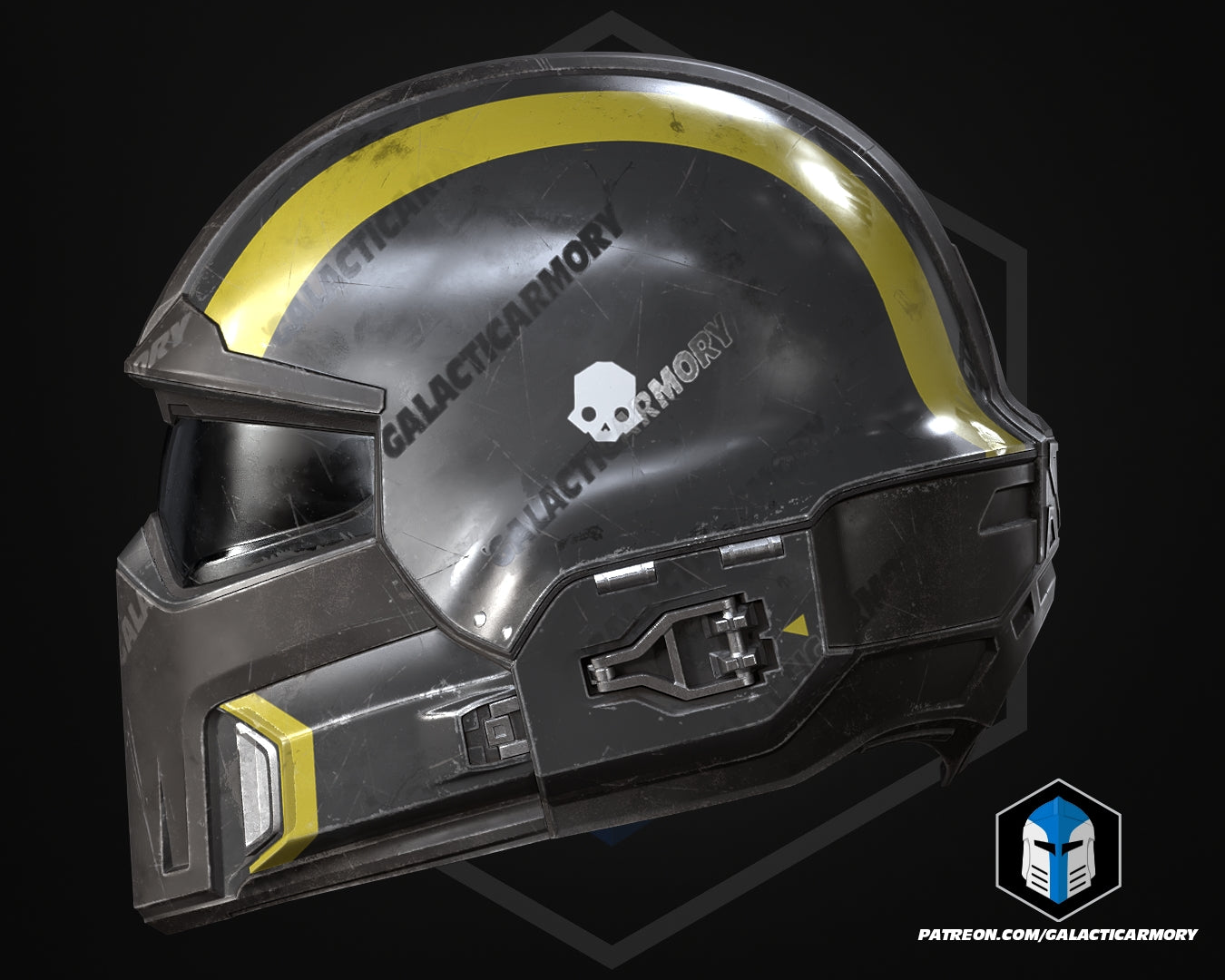 HD2 Helmet - B-01 Tactical - 3D Print Files – Galactic Armory
