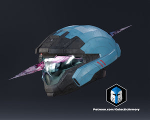 Halo Reach Air Assault - Kat Helmet - 3D Print Files