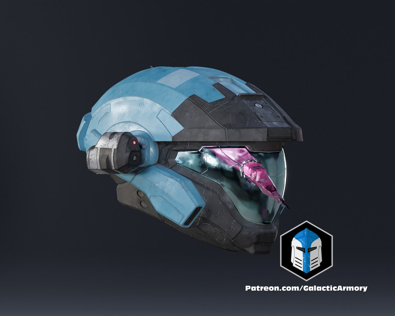 Halo Reach Air Assault - Kat Helmet - 3D Print Files