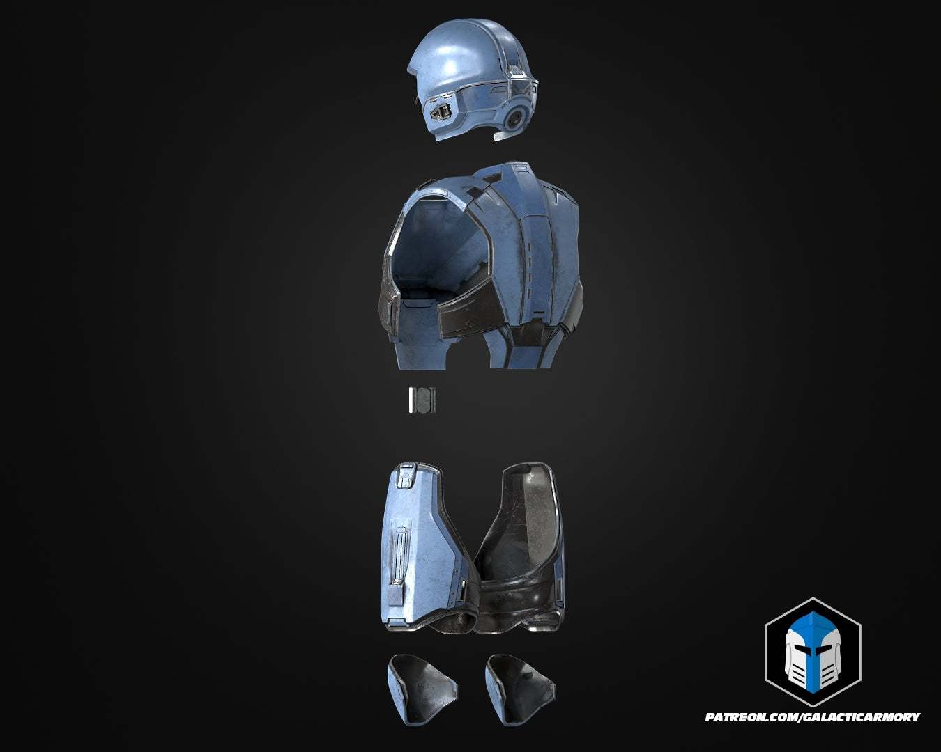 Helldivers 2 - SEAF Trooper Helmet and Armor - 3D Print Files