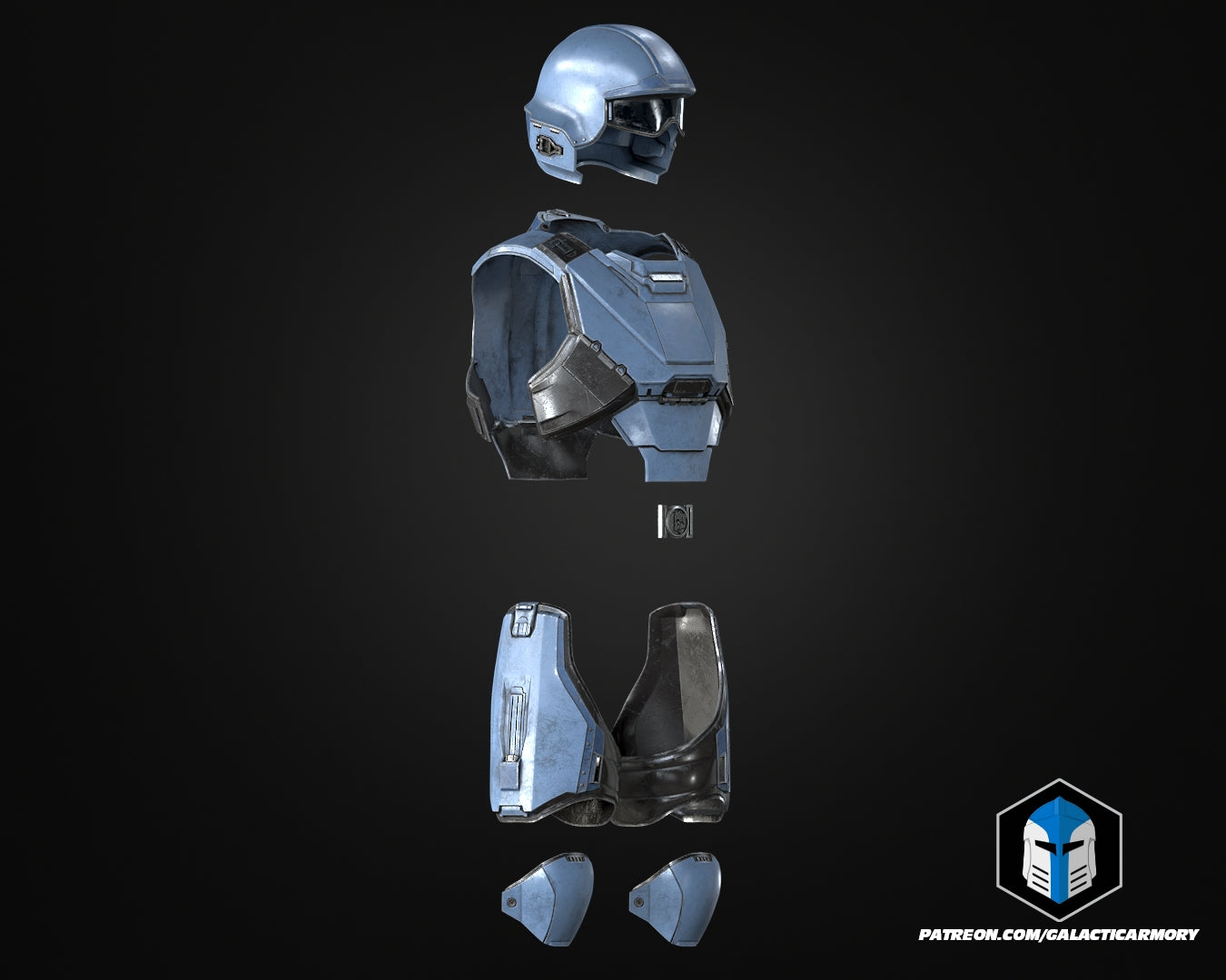 Helldivers 2 - SEAF Trooper Helmet and Armor - 3D Print Files