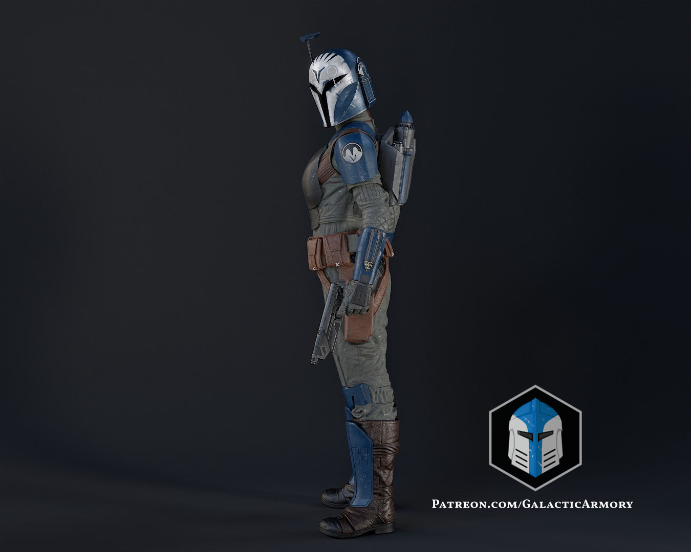 Bo Katan Figurine - Pose 2 - 3D Print Files