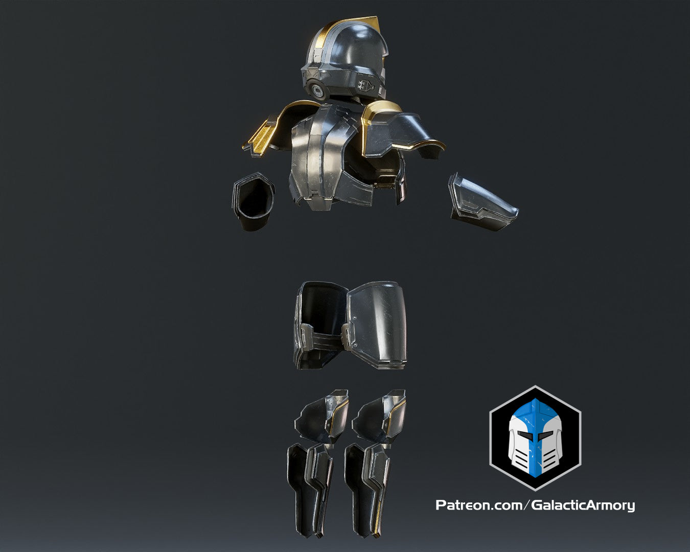Helldivers 2 Armor Hero of the Federation 3D Print Files Galactic