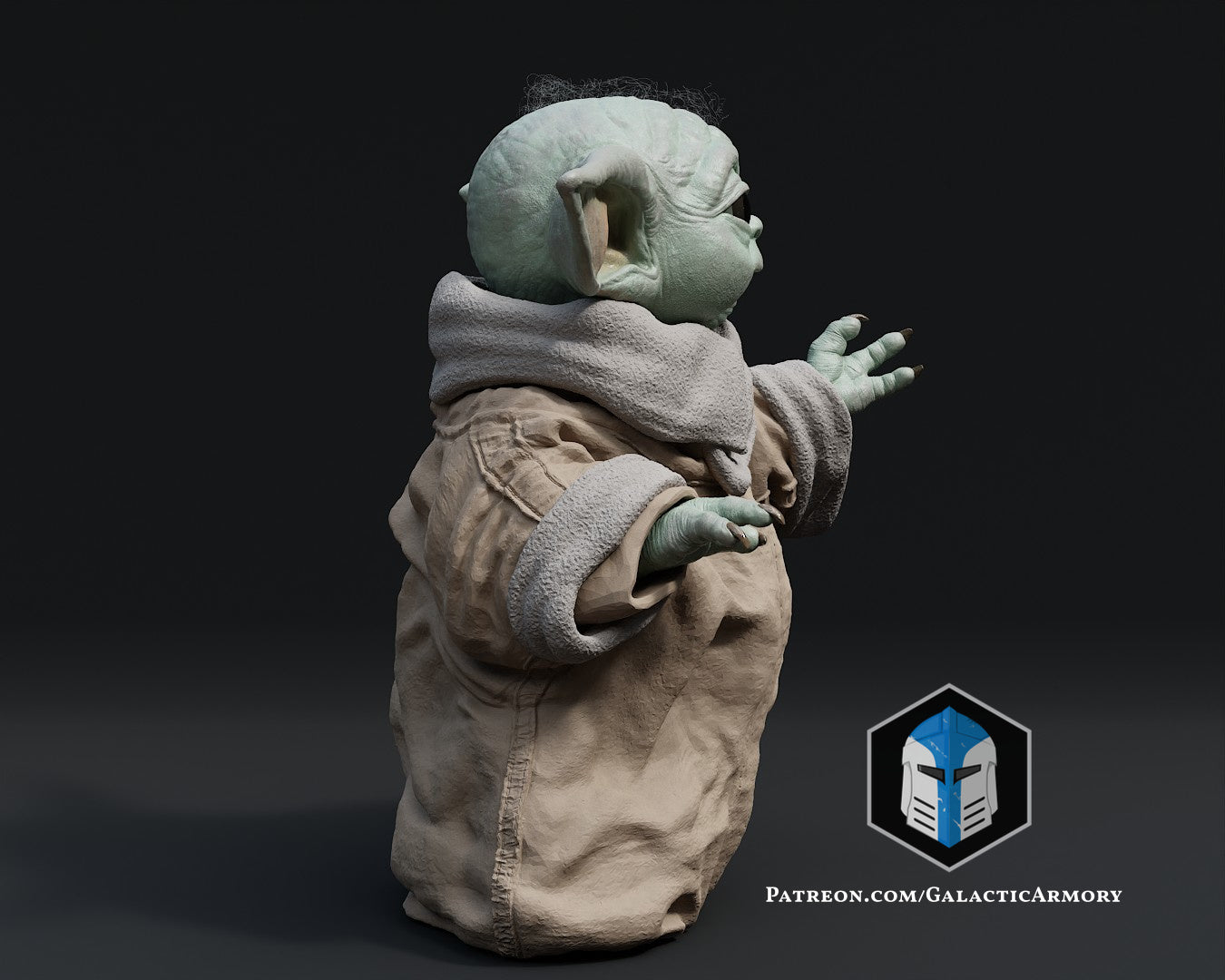 Grogu Figurine - Pose 2 - 3D Print Files