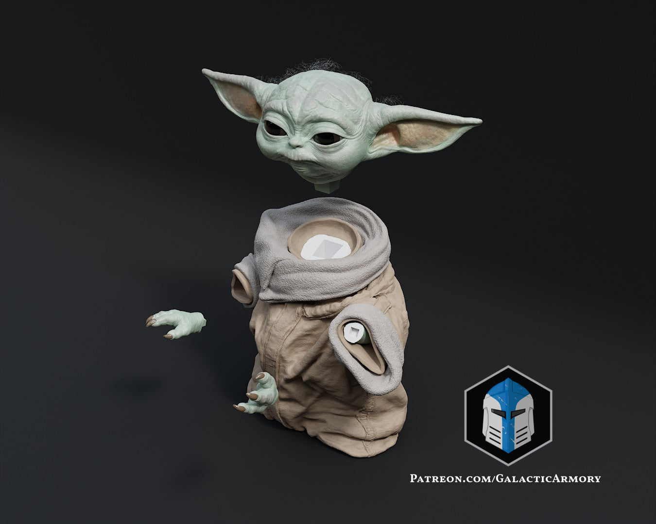 Grogu Figurine - Pose 2 - 3D Print Files