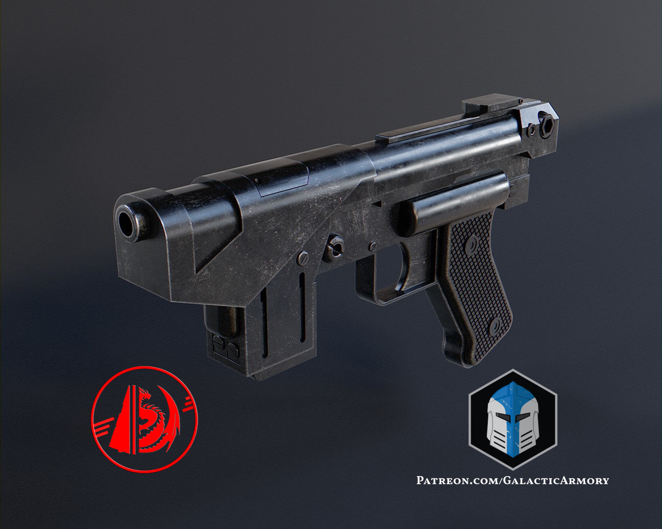 Imperial Mandalorian Commando Blaster - 3D Print Files β Galactic Armory