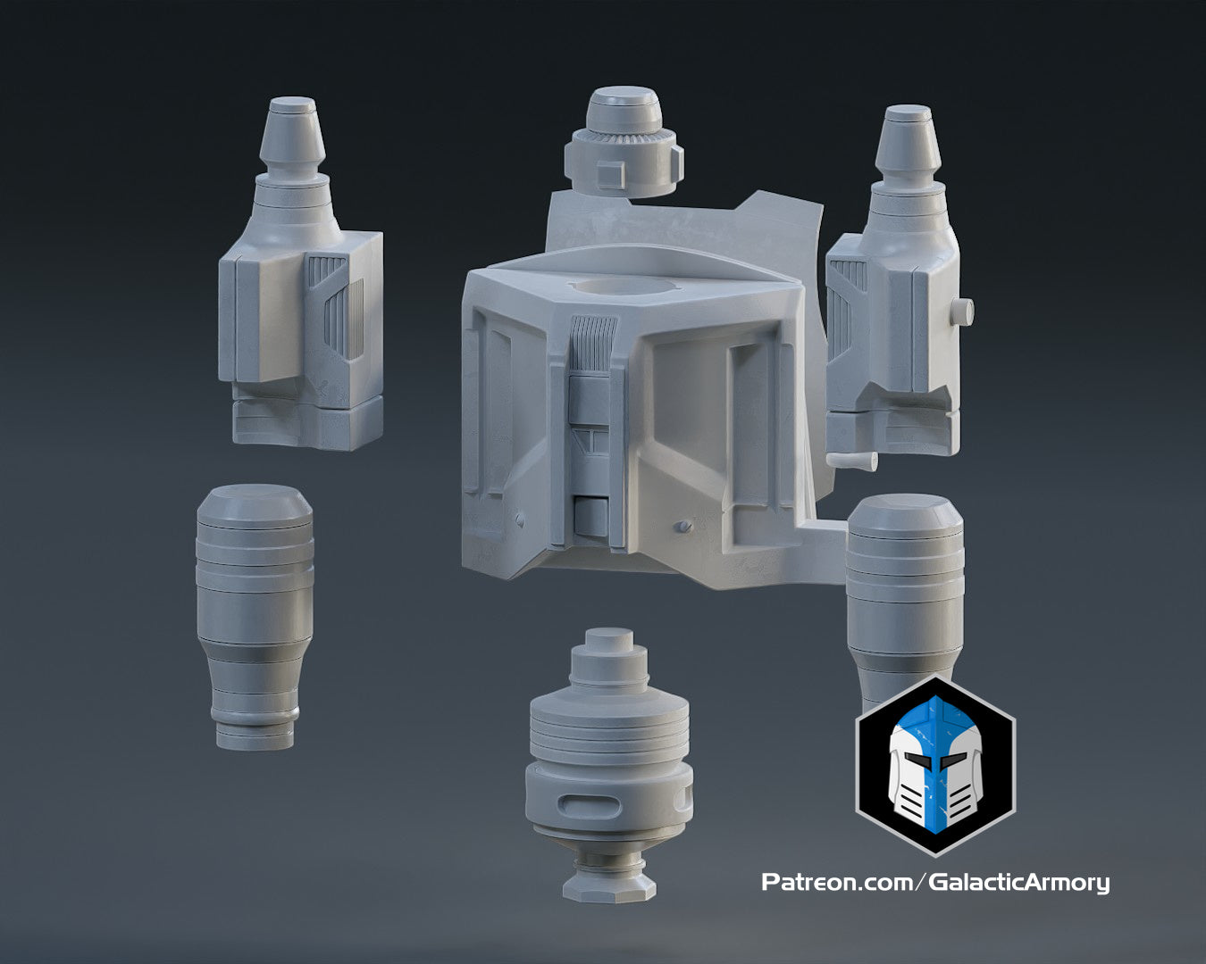 Mandalorian Heavy Armor - 3D Print Files - Galactic Armory