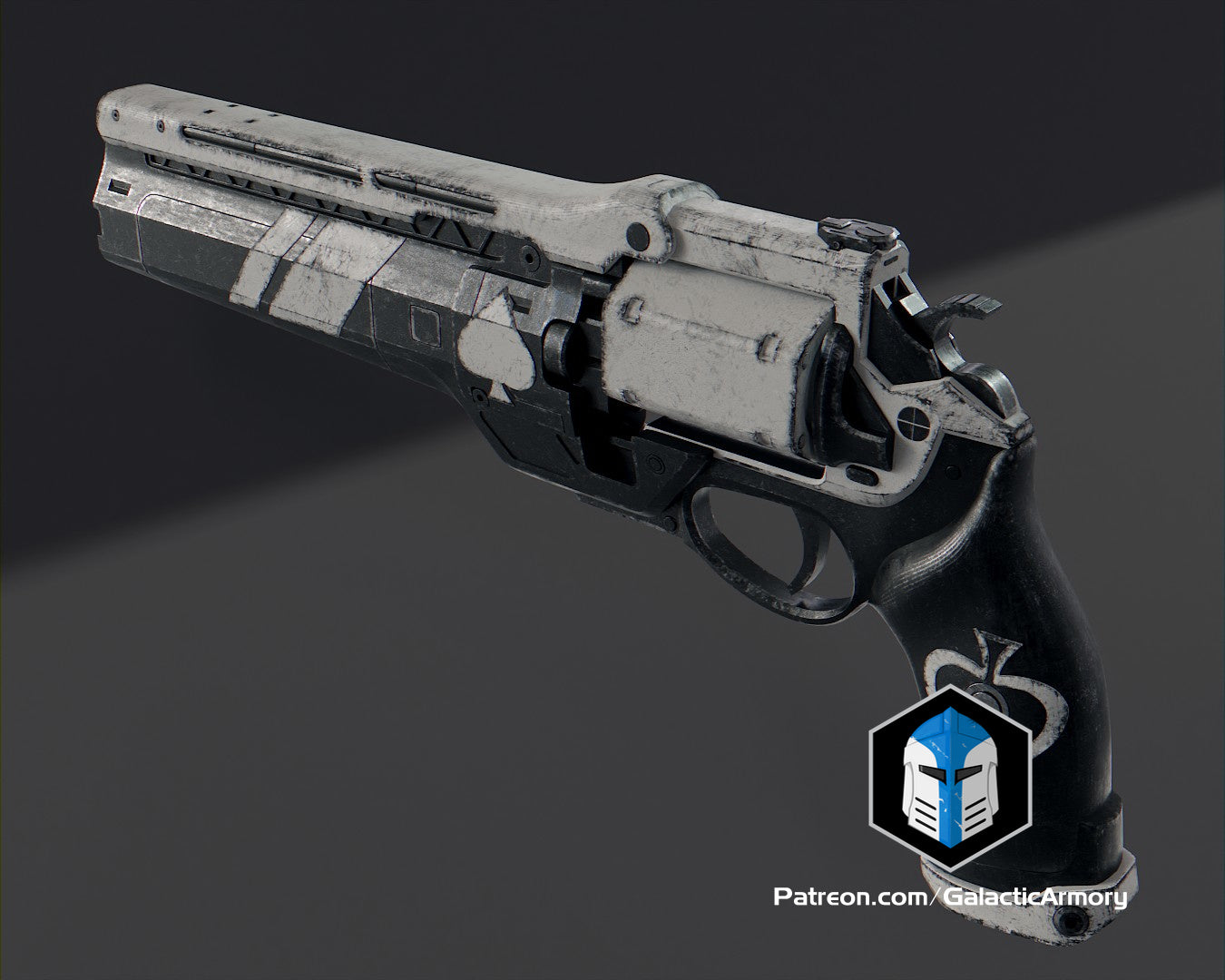 Ace of Spades Hand Cannon - 3D Print Files