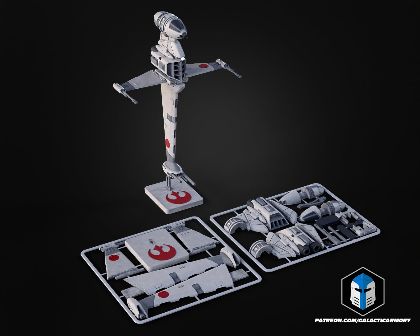 B-Wing Vehicle Kit Card - 3D Print Files