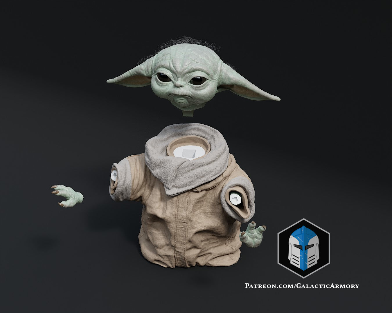 Grogu Figurine - Pose 3 - 3D Print Files