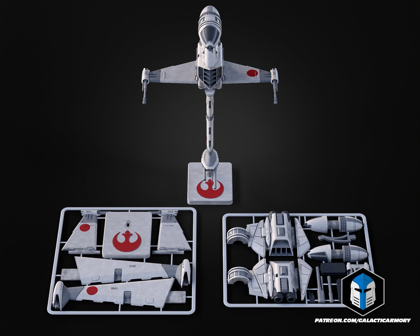 B-Wing Vehicle Kit Card - 3D Print Files