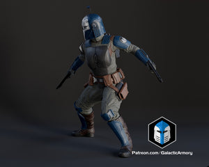 Bo Katan Figurine - Pose 4 - 3D Print Files