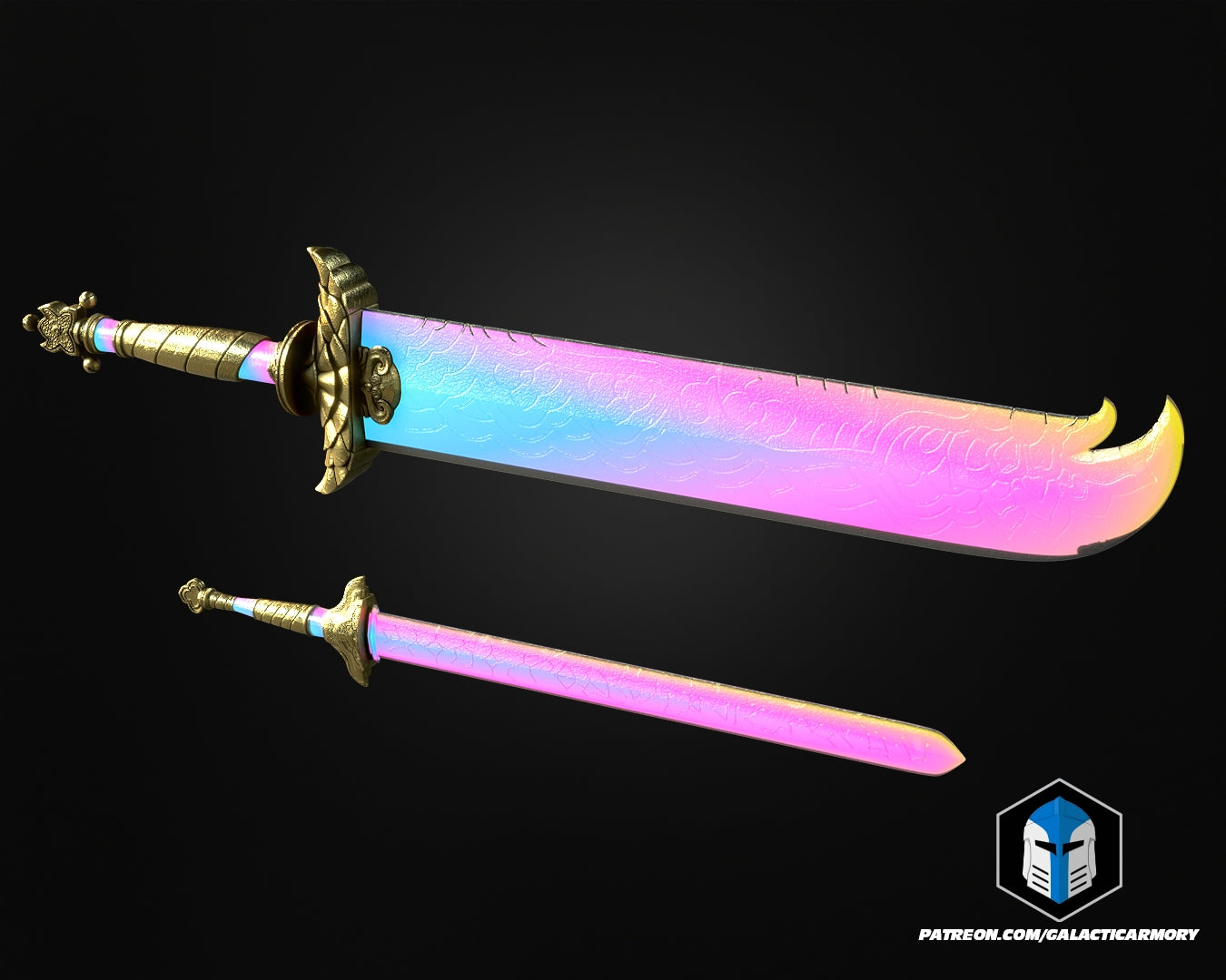 KPop Demon Hunters Rumi Armor and Swords - 3D Print Files