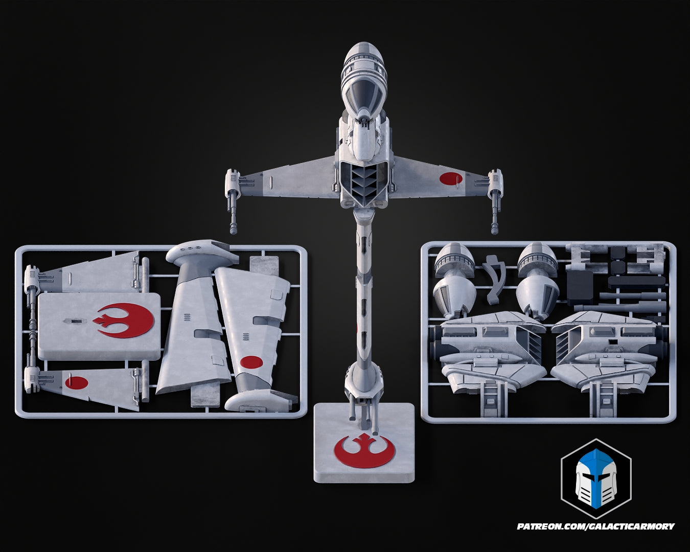 B-Wing Vehicle Kit Card - 3D Print Files