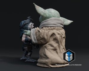 Grogu and Babu Figurine - Pose 2 - 3D Print Files