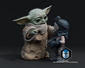 Grogu and Babu Figurine - Pose 2 - 3D Print Files