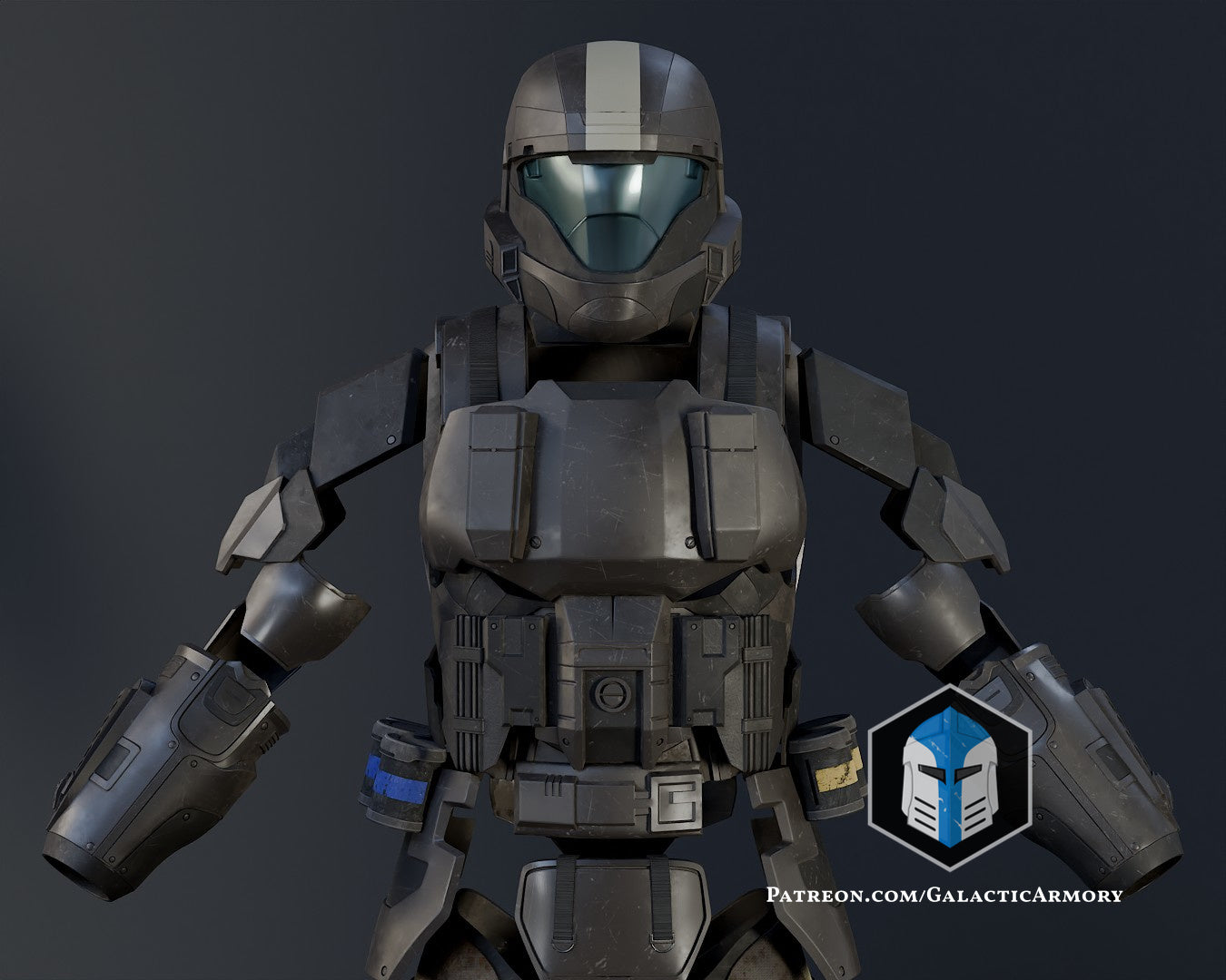 Unsc Odst Rookie 3 ODST Rookie Armor - 3D Print Files – Galactic Armory
