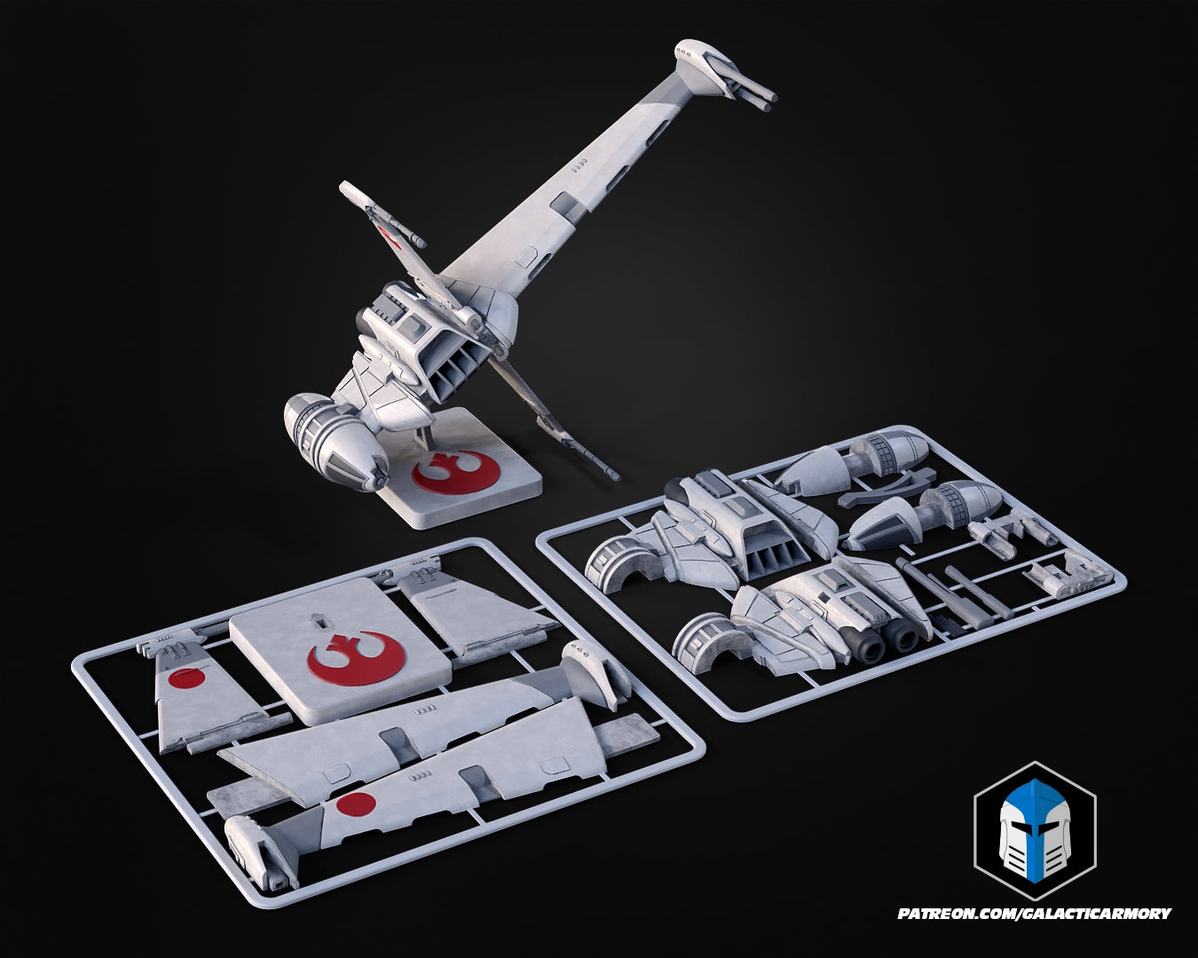 B-Wing Vehicle Kit Card - 3D Print Files