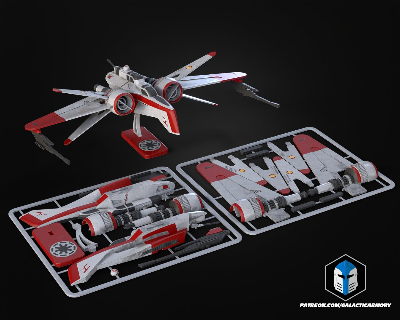Clone Wars Arquitens Schiff - 3D-Druckdateien