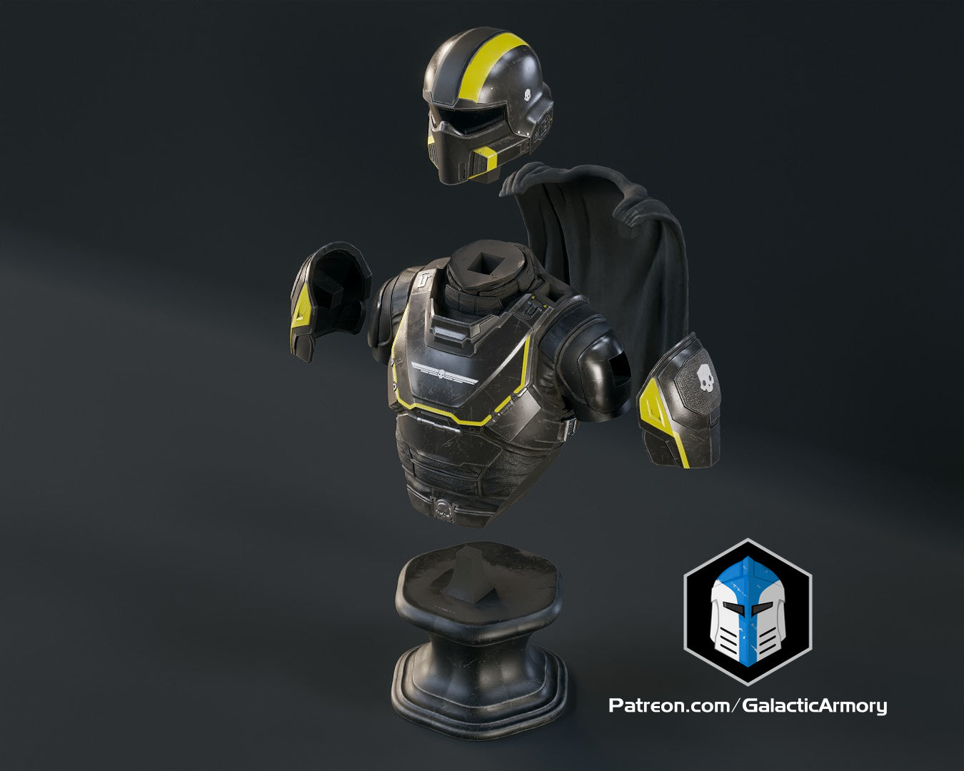 Helldivers 2 - B-01 Tactical Bust - 3D Print Files