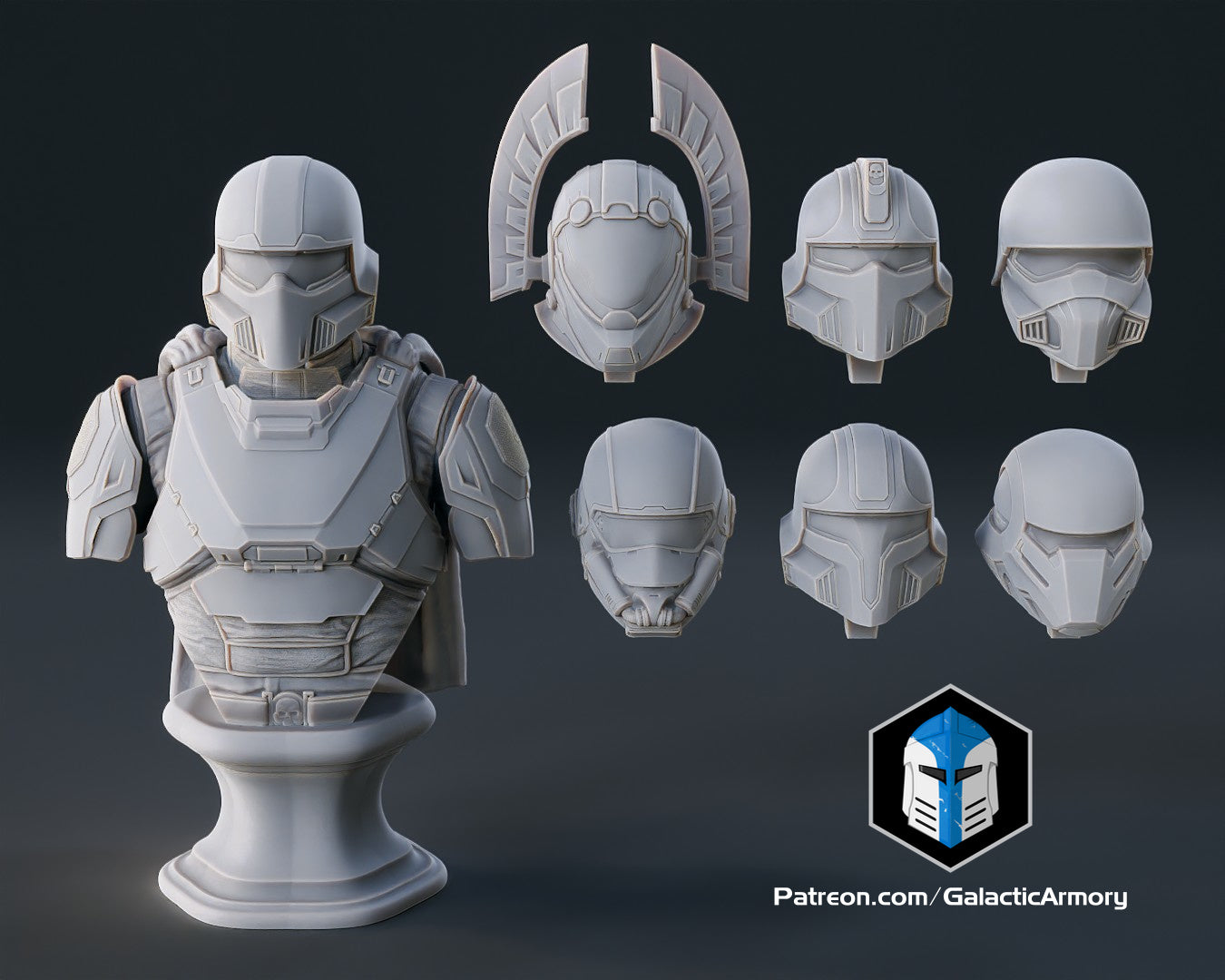 Helldivers 2 - B-01 Tactical Bust - 3D Print Files