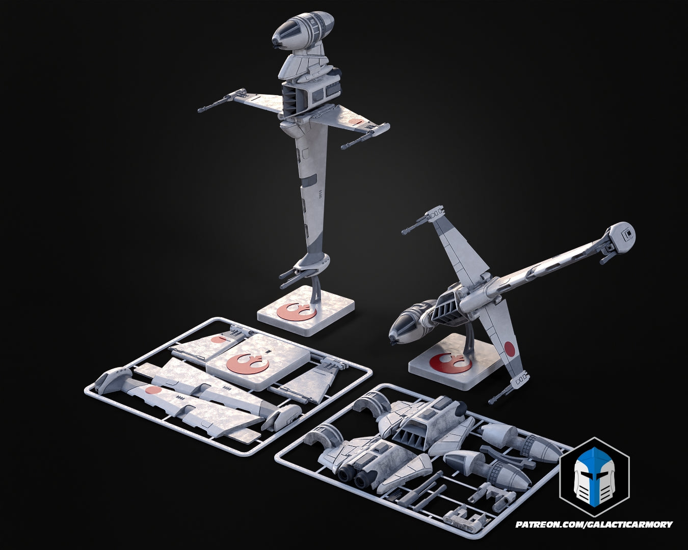B-Wing Vehicle Kit Card - 3D Print Files