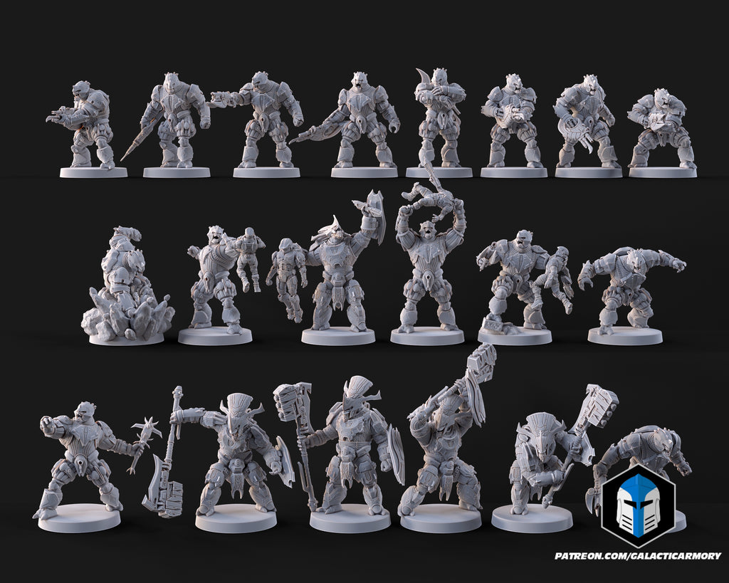 1:48 Scale Brute Miniatures - 3D Print Files